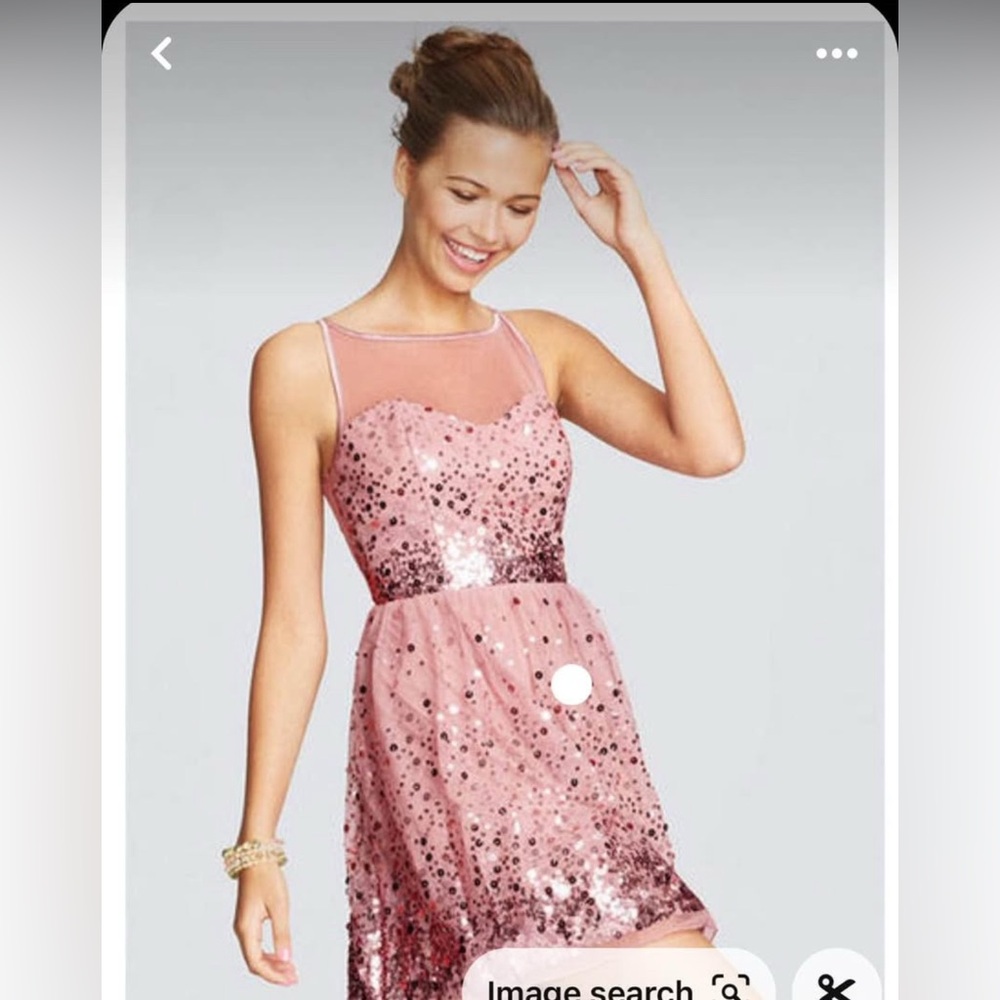 Delia’s Pink Sequin Dress Medium